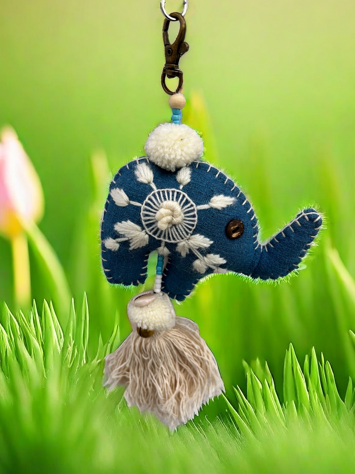 Handmade elephant | bag decoration elephant |Gift |