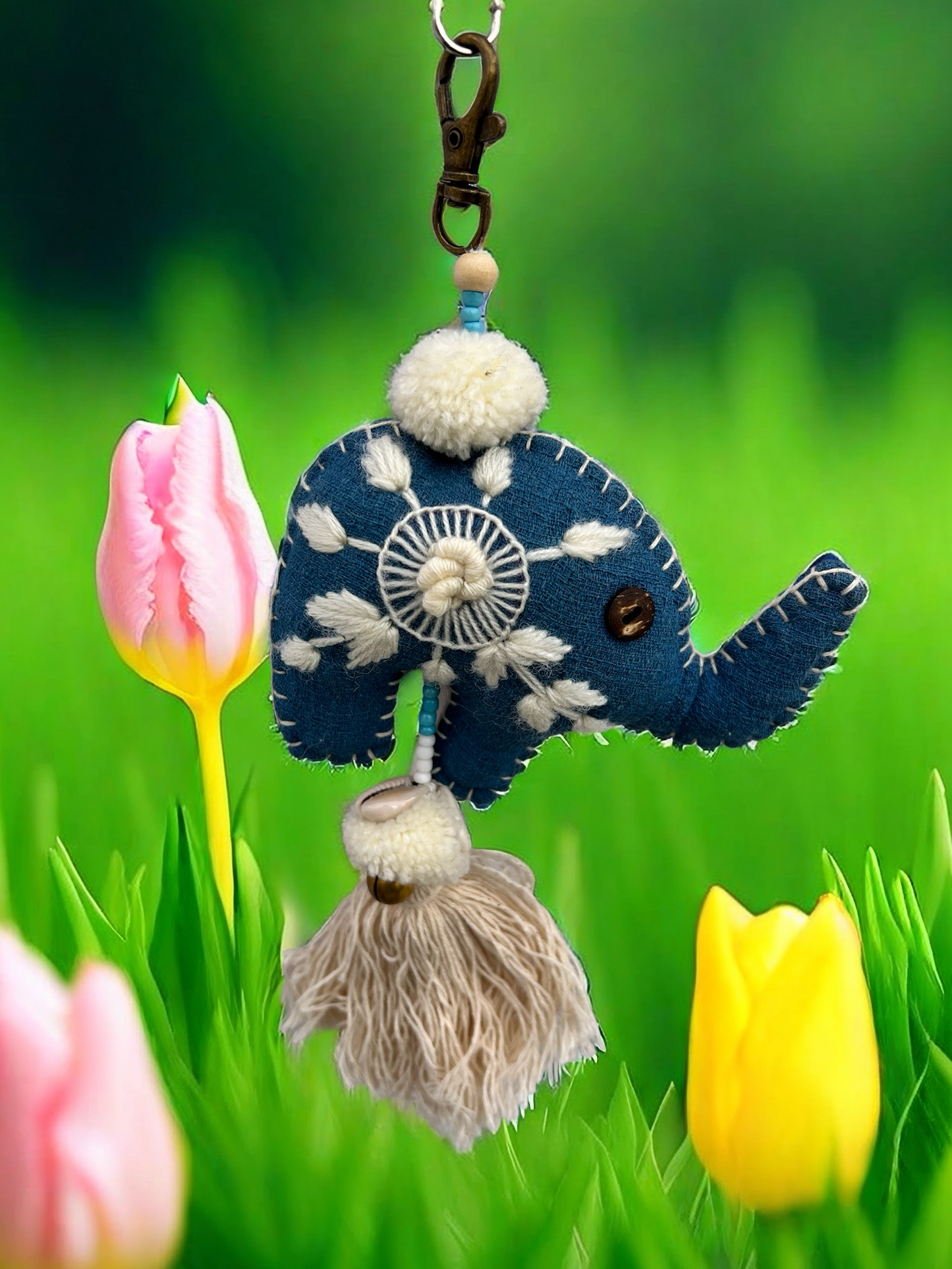 Handmade elephant | bag decoration elephant |Gift |