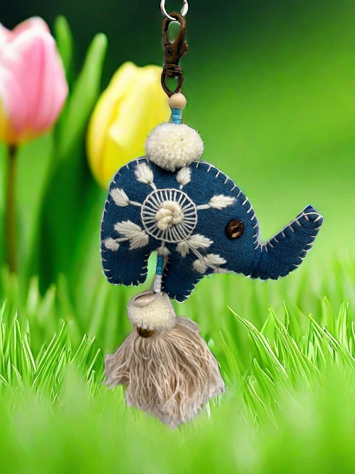 Handmade elephant | bag decoration elephant |Gift |