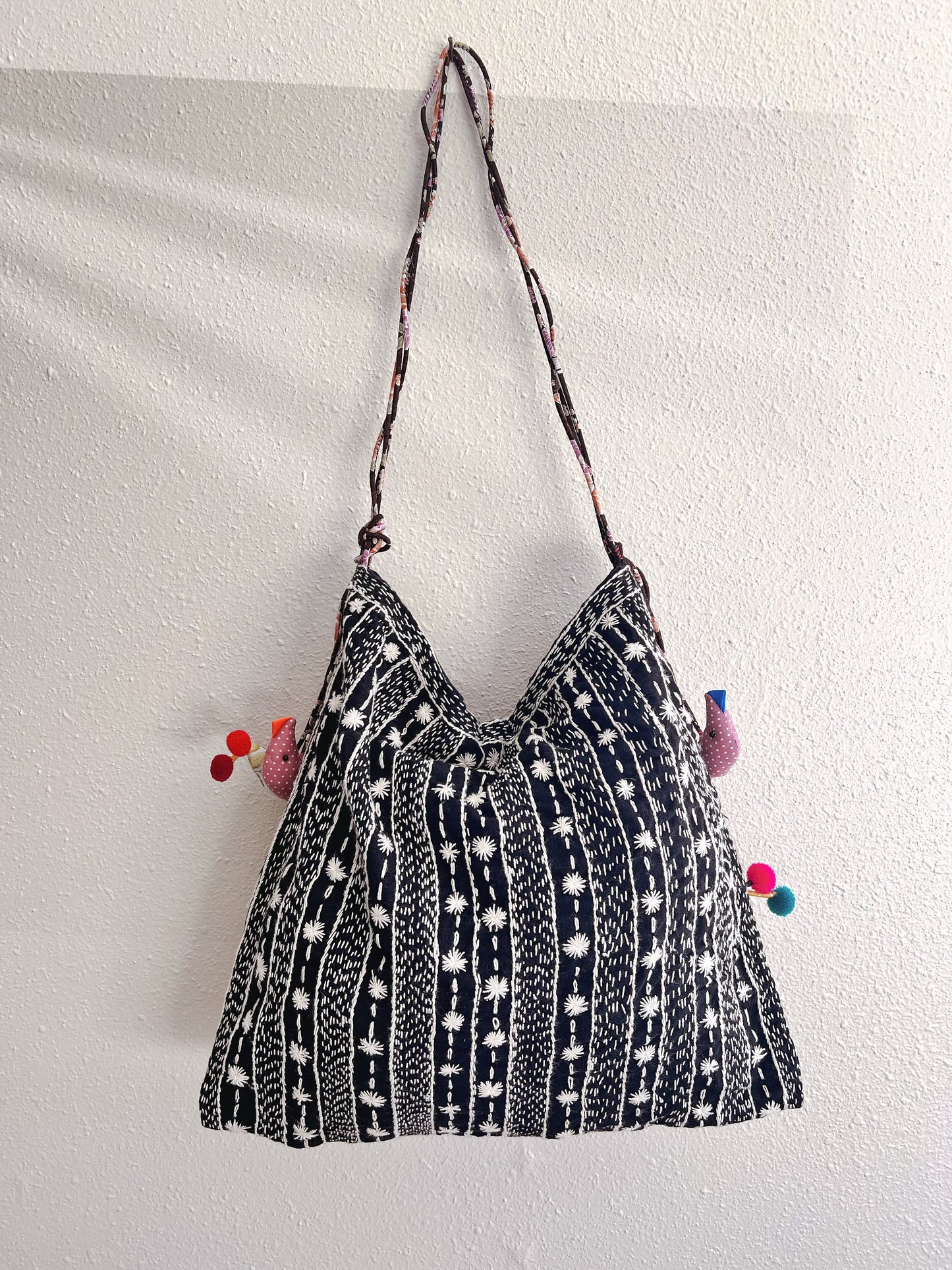 Handmade bag | Small Wristbag | Hand Stitching | Cross Body Bag