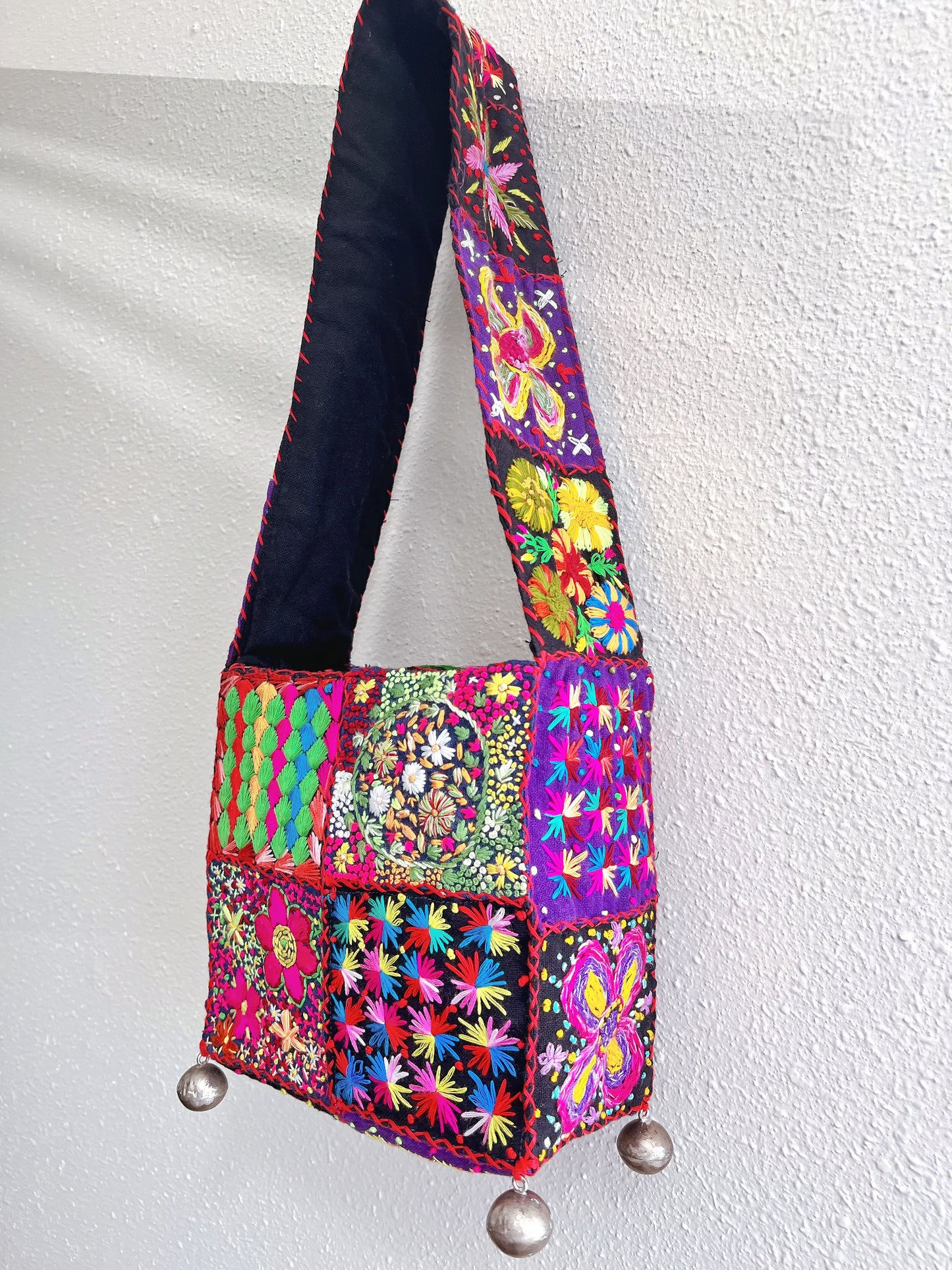 Handmade bag | Small Wristbag | Hand Stitching | Various embroideries