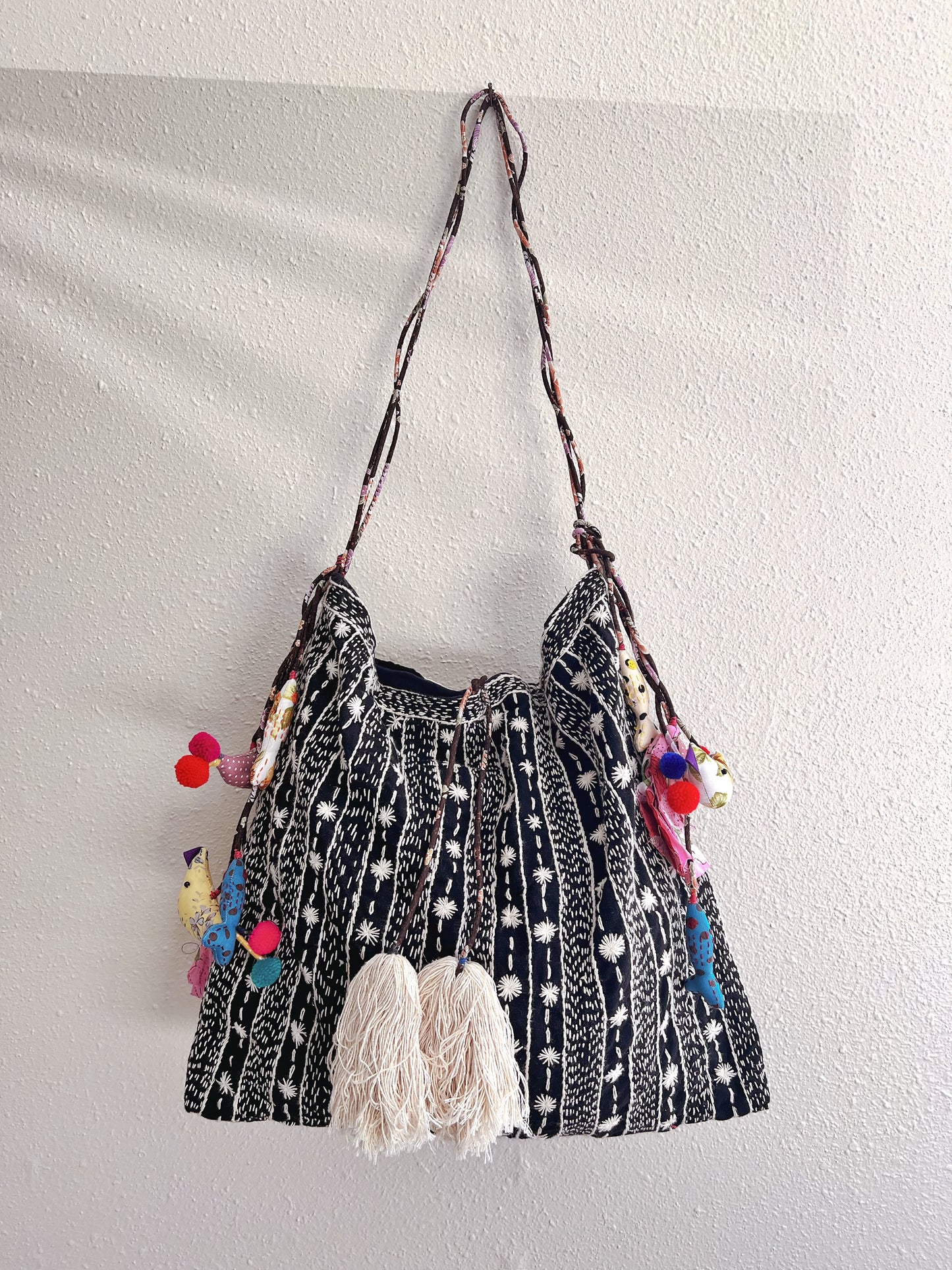 Handmade bag | Small Wristbag | Hand Stitching | Cross Body Bag