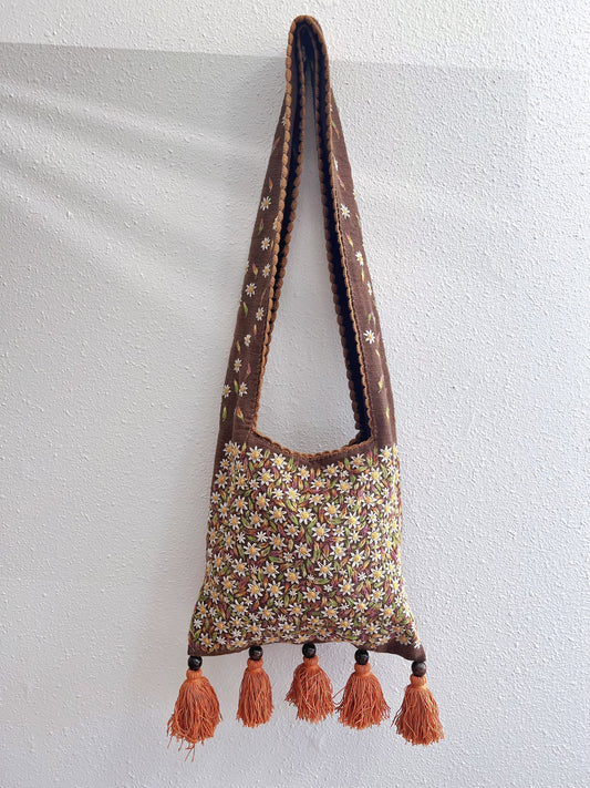 Handmade bag | Small Wristbag | Hand Stitching | Hand embroidery