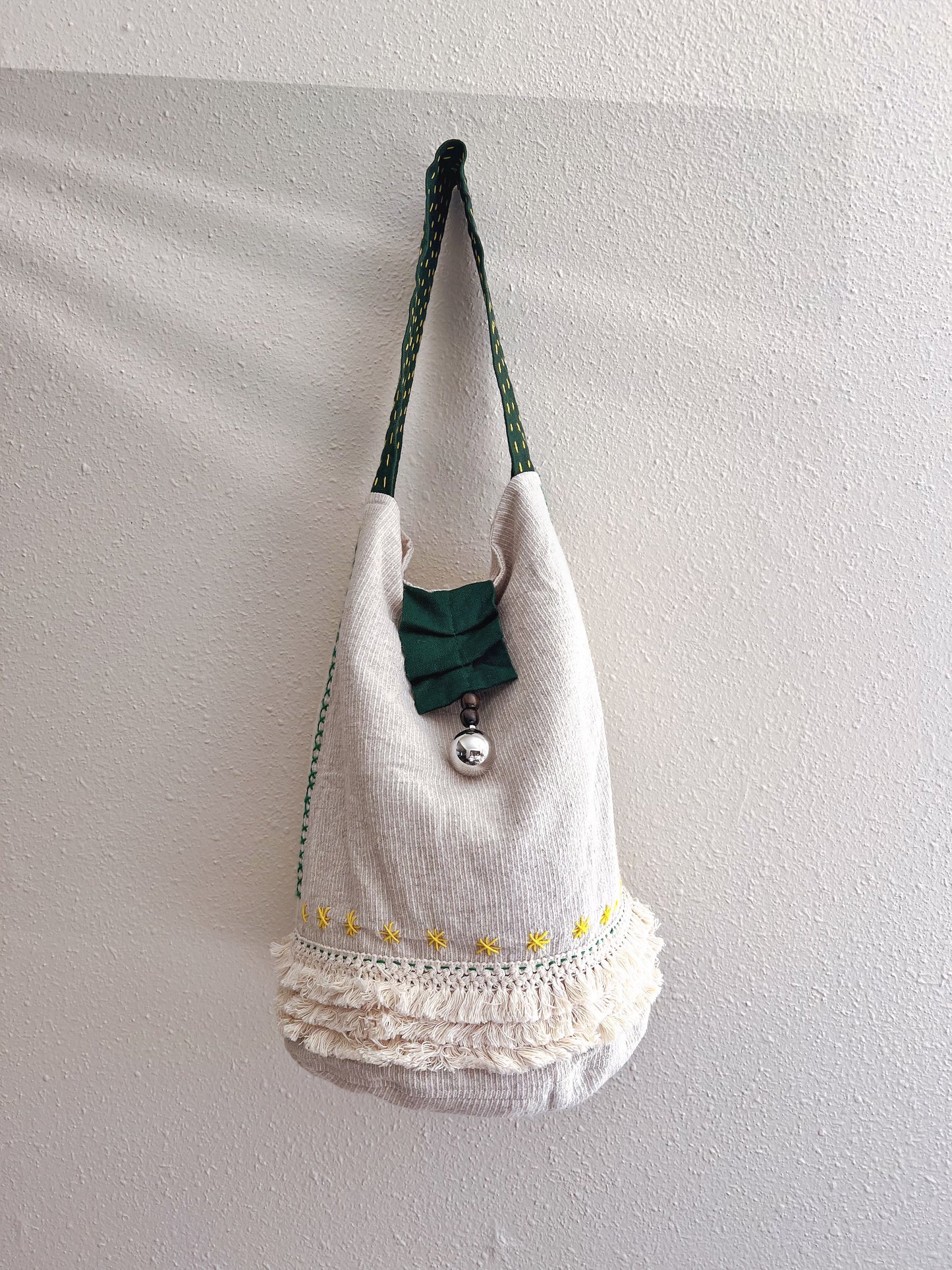 Handmade bag | Small Wristbag | Hand Stitching | Single shoulder bag